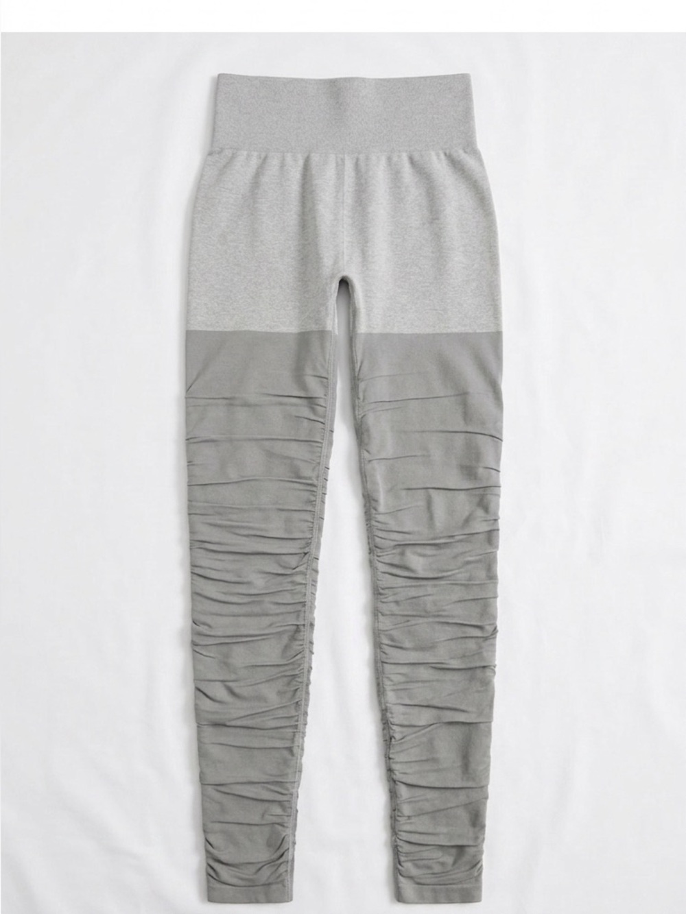 SHEIN Seamless Ruched Stacked Grey Butt Lifting Gym Leggings Women’s Small
